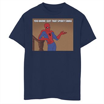 Boys 8-20 Marvel Spider-Man You Know I Got That Spidey Swag Vintage Graphic Tee