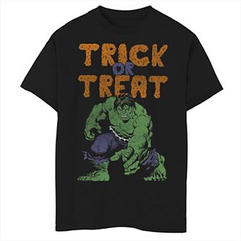 Boys 8-20 Marvel Avengers The Hulk Trick Or Treat Halloween Graphic Tee