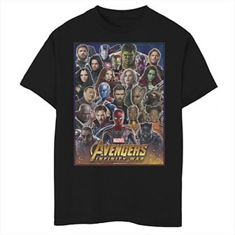 Boys 8-20 Marvel Avengers Infinity War Team Headshots Graphic Tee