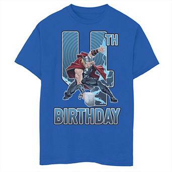 Boys 8-20 Marvel Thor 4th Bday Graphic Tee
