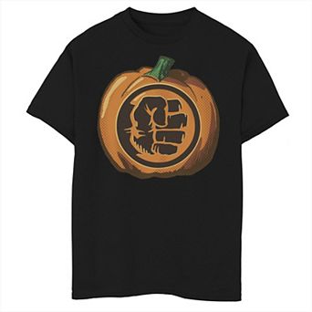 Boys 8-20 Marvel Avengers Hulk Fist Halloween Pumpkin Graphic Tee