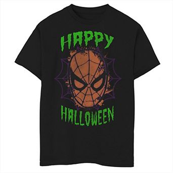 Boys 8-20 Marvel Spider-Man Mask Happy Halloween Graphic Tee