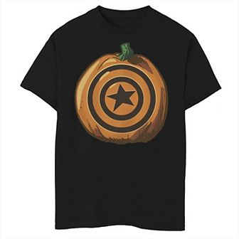 Boys 8-20 Marvel Capt. America Halloween Pumpkin Graphic Tee