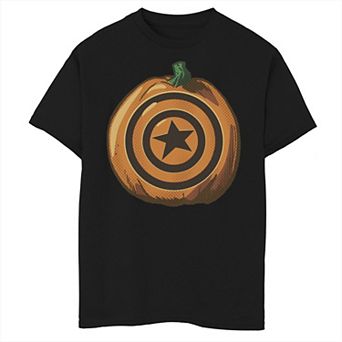 Boys 8-20 Marvel Capt. America Halloween Pumpkin Graphic Tee