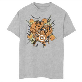 Boys 8-20 Marvel Capt. America Thor & Hulk Halloween Graphic Tee