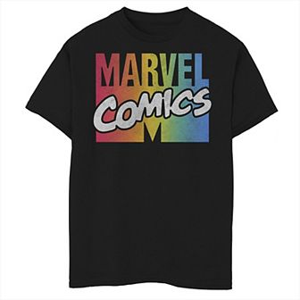 Boys 8-20 Marvel Comics Rainbow Gradient Logo Graphic Tee