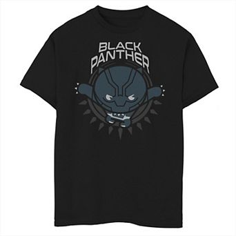 Boys 6-20 Marvel Black Panther Kawaii Cute Pounce Logo Graphic Tee