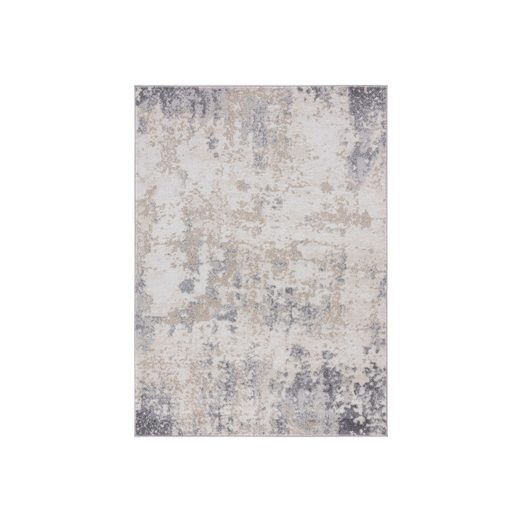 KHL Rugs Spokane Contemporary Abstract Area Rug, Gray