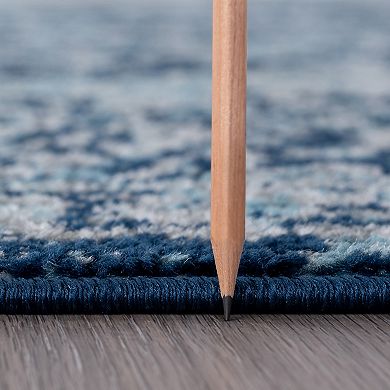 KHL Rugs Tiera Transitional Damask Area Rug