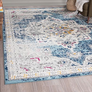 KHL Rugs Kaitlyn Traditional Medallion Area Rug