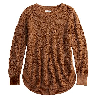 Women's Sonoma Goods For Life® Cozy Wave-Stitch Crewneck Sweater