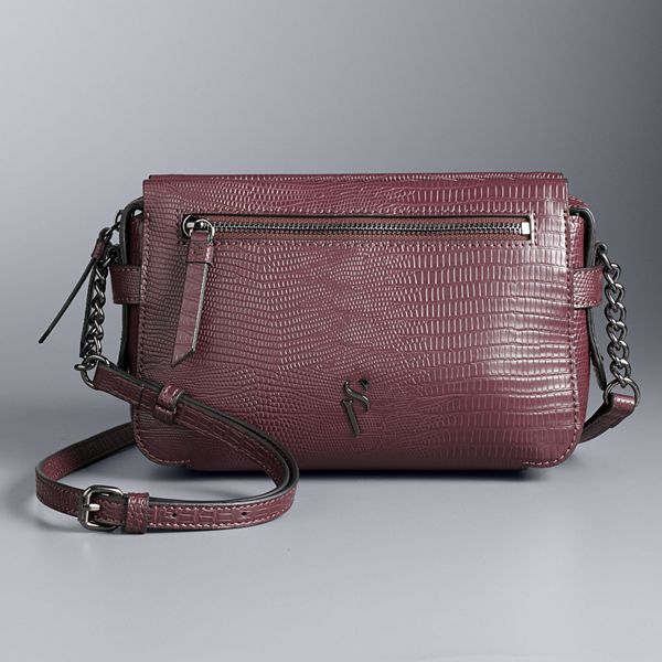 Simply Vera Vera Wang Sintra Crossbody Bag, Med Pink