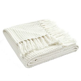 Lush Decor Waffle Cotton Knit Throw