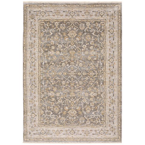 StyleHaven Mascotte Floral Traditional Fringed Area Rug