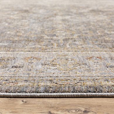 StyleHaven Mascotte Floral Traditional Fringed Area Rug