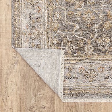 StyleHaven Mascotte Floral Traditional Fringed Area Rug