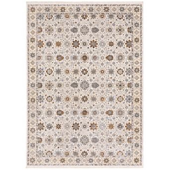 StyleHaven Mascotte Vintage Floral Fringed Area Rug