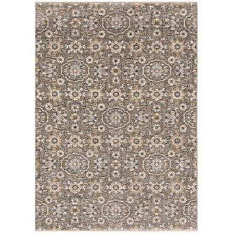 StyleHaven Mascotte Borderless Floral Traditional Fringed Area Rug