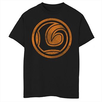 Boys 8-20 Marvel Loki Logo Orange Tonal Cut-Out Halloween Graphic Tee