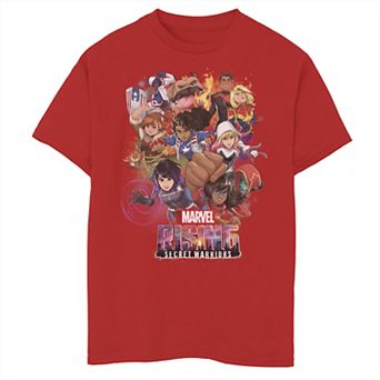 Boys 8-20 Marvel Secret Warriors Hero Action Stack Graphic Tee