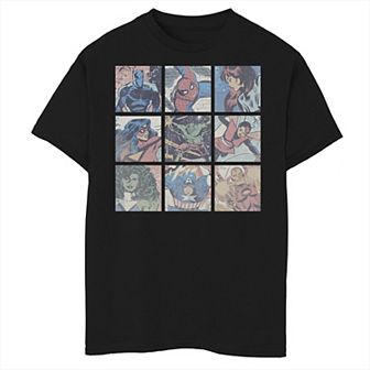 Boys 8-20 Marvel Pastel Heroes Graphic Tee