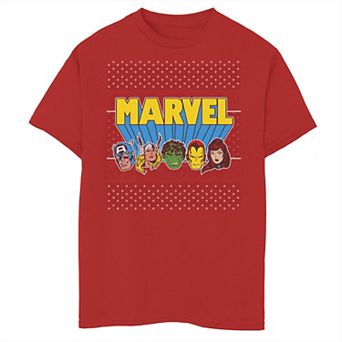 Boys 8-20 Marvel Avengers Classic Ugly Christmas Graphic Tee