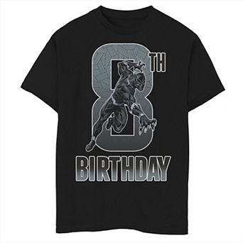 Boys 8-20 Marvel Black Panther Action Pose 8th Birthday Graphic Tee