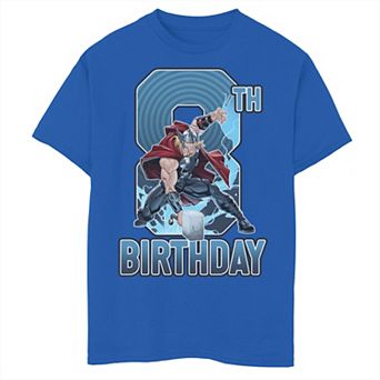 Boys 8-20 Marvel Thor Hammer 8th Birthday Graphic Tee
