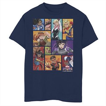Boys 8-20 Marvel Secret Warriors Boxed Up Group Shot Graphic Tee