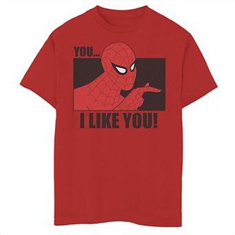 Boys 8-20 Marvel Spider-Man You... I Like You! Vintage Portrait Panel Graphic Tee