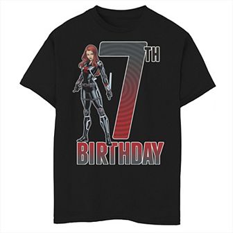 Boys 8-20 Marvel Black Widow 7th Birthday Graphic Tee