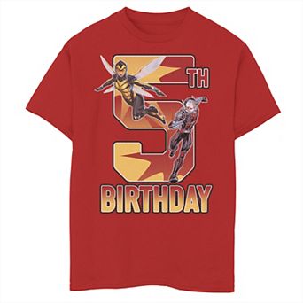 Boys 8-20 Marvel Ant-Man and Wasp 5th Birthday Graphic Tee
