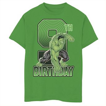 Boys 8-20 Marvel Hulk Smash 9th Birthday Graphic Tee
