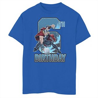 Boys 8-20 Marvel Thor Hammer 6th Birthday Graphic Tee