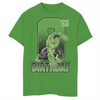 Boys 8-20 Marvel Hulk Smash 8th Birthday Graphic Tee