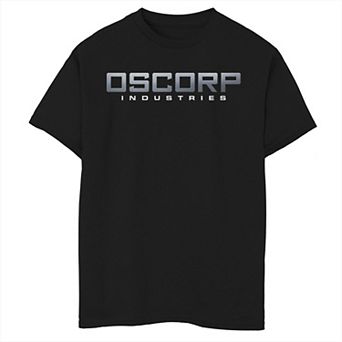 Boys 8-20 Marvel Spider-Man Oscorp Industries Silver Logo Graphic Tee
