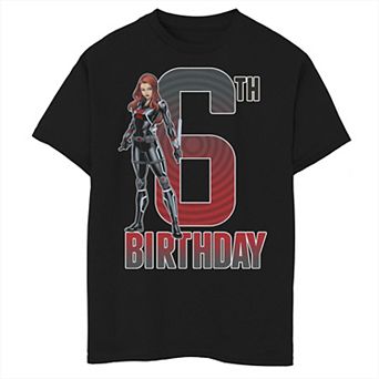Boys 8-20 Marvel Black Widow 6th Birthday Graphic Tee