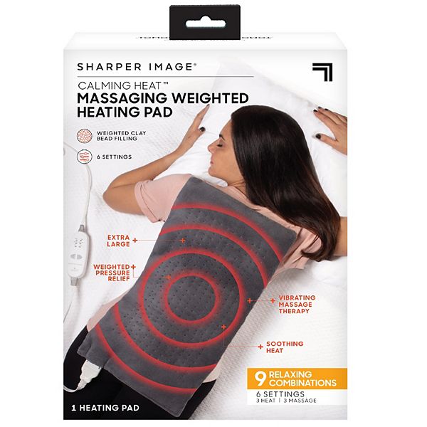 HSA Eligible  Copy of Calming Heat Massaging Weighted Heating Pad, 12  Settings - 3 Heat, 9 Massage, 20” x 24”, 5 lbs