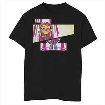 Boys 6-20 DC Comics Graphic Teen Titans Go! Starfire Cut Panels Graphic Tee