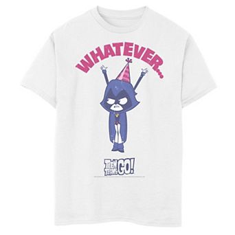 Boys 6-20 DC Comics Graphic Teen Titans Go! Raven Whatever Party Portrait Graphic Tee