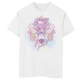 Boys 8-20 Deathly Hallows 2 Always Water Color Doe Portrait Graphic Tee