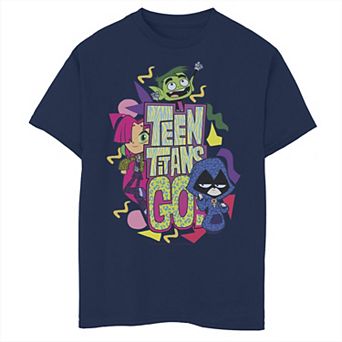 Boys 8-20 DC Comics Graphic Teen Titans Go! Patterned Portrait Graphic Tee