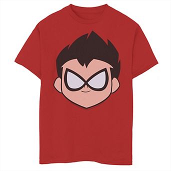 Boys 8-20 DC Comics Graphic Teen Titans Go! Robin Big Face Graphic Tee