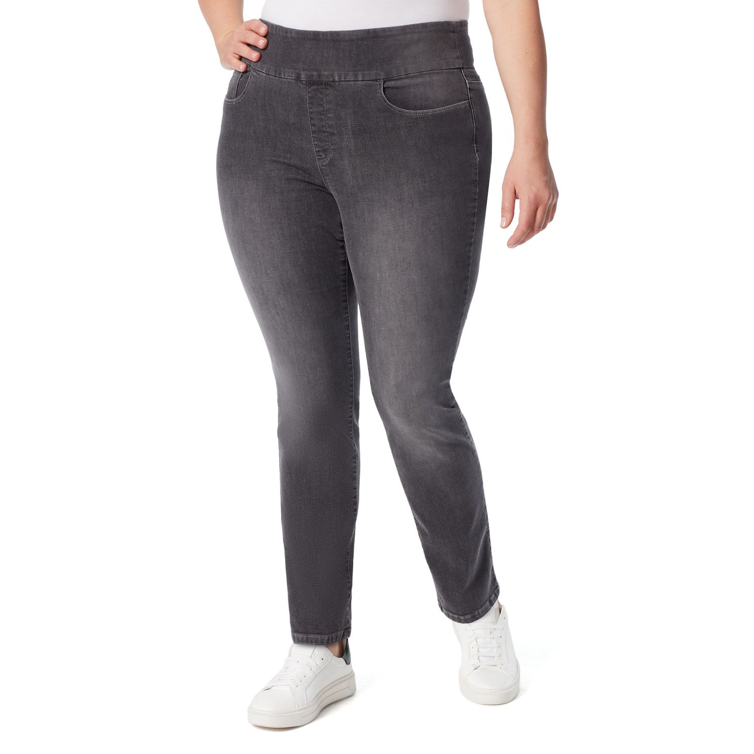 plus size womens pull on jeans