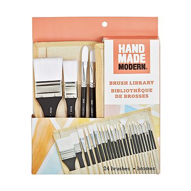 Hand Made Modern Paint Brush Library Set