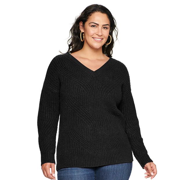 Kohls plus cheap size sweaters