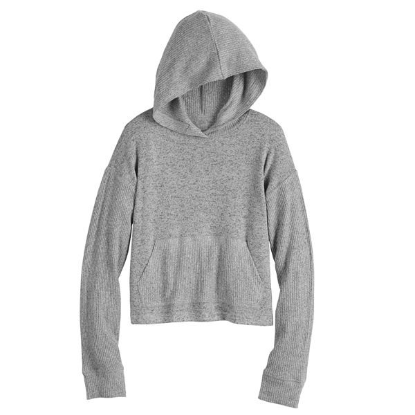 Girls 4-20 SO® Hacci Kanga Pocket Hoodie