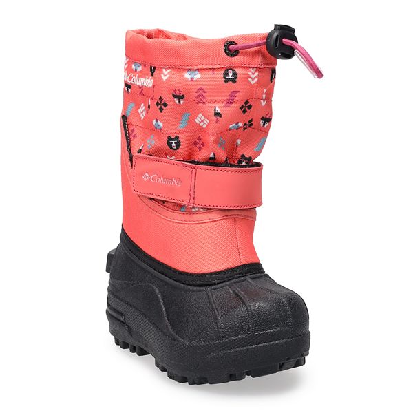 Columbia Powderbug II Plus Print Toddler Girls Waterproof Snow Boots