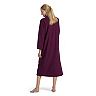 Women's Miss Elaine Essentials Brushed Back Terry Long Zipper Robe