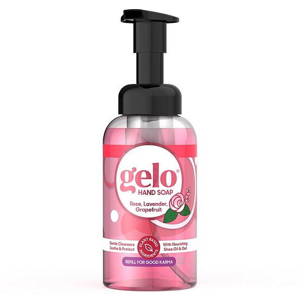 Gelo Foaming Hand Soap Rose, Lavender, Grapefruit, 10 fl oz